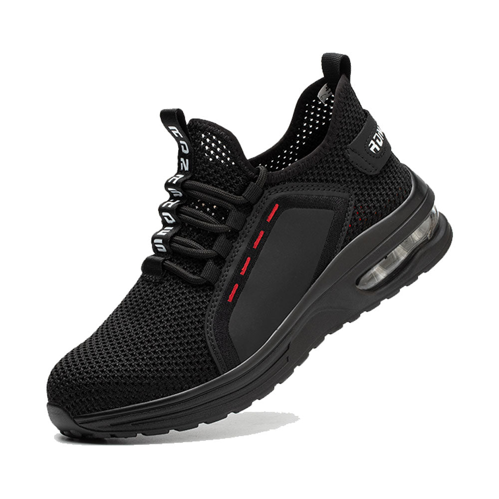 Ladies black safety trainers best sale
